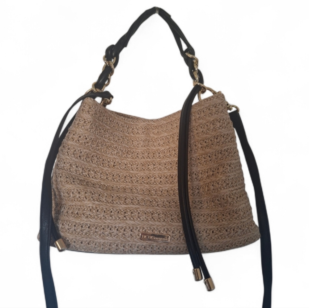 BCBGeneration Woven Purse with Removable Crossbod… - image 1